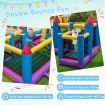 5-in-1 Inflatable Bounce House with Slide & Trampoline (without Blower)