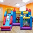 5-in-1 Inflatable Bounce House with Slide & Trampoline (without Blower)