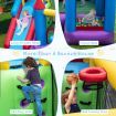 5-in-1 Inflatable Bounce House with Slide & Trampoline (without Blower)