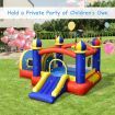 5 in 1 Inflatable Jumping Castle with Slide for Kids without Blower