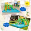 Inflatable Water Park with Two Slides for Outdoor Play without Blower