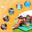 Inflatable Bounce Castle with Slide Park for Indoor/Outdoor Use with Blower