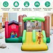 Inflatable Bounce House with Double Slides for Outdoor Use without Blower