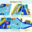 Inflatable Water Jumping House with Water Sprayers & Slide for Outdoor Play with Blower