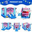 3-in-1 Elephant Theme Inflatable Castle with Jumping Area without Blower