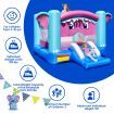 3-in-1 Elephant Theme Inflatable Castle with Jumping Area without Blower