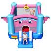 3-in-1 Elephant Theme Inflatable Castle with Jumping Area without Blower