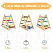 Wooden Colorful Climbing Triangle Ladder for Kid's Room/Living Room