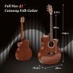 104 cm Cutaway Folk Standard Full Size 6 String Guitar for Beginner, Adults