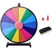 18" Tabletop Spinning Prize Wheel With Solid Metal Base for Party