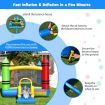 Inflatable Bounce House with Fun Slide for Kids (without Blower)