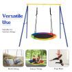 Extra Large A-Frame Steel Swing Stand with Ground Stakes for Indoor and Outdoor