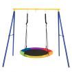 Extra Large A-Frame Steel Swing Stand with Ground Stakes for Indoor and Outdoor