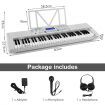 61-Key Electric Piano Portable Digital Keyboard with Key Music Stand