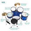 5-Piece Junior Drum Set For Kids