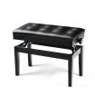 Height-adjustable Piano Bench with Double Seat for 2 People