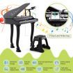 37 Keys Kids Portable Piano Keyboard with Stool and Microphone