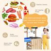 Wood Outdoor Kids Play Kitchen Toy with Well-Stocked Kitchen Accessories for Kids