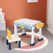 6 in 1 Building Block Table with Storage for Kids over 3 Years Old