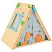 2-in-1 Kids Play Tent with Wooden Climbing Triangle