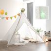 5-Side Lace Teepee Tent with Colorful Light Strings for Children & Adults