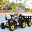 12V Ride On Tractor with Trailer and Remote Control for Kids