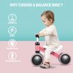 Baby Balance Training Bike with 4 Wheels for Infant