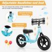 Balance Bike with Adjustable Handlebar and Seat for Toddler and Kids