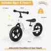 Balance Bike with Adjustable Handlebar and Seat for Toddler and Kids