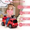 Kids Ride on Push Fire Engine Truck with Bubble Function for 18-36 Months