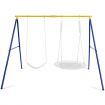 Heavy-Duty Metal Swing Frame with Anti-Slip Footpads (without Swing)