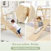 Wooden Climbing Toys Playset with Gymnastics Rings for Toddlers