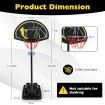 Portable Basketball Hoop with Wheels & Fillable Base for Kids