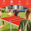 Portable Folding Table Tennis Table with 2 Paddles and Balls for Outdoor/Indoor Use