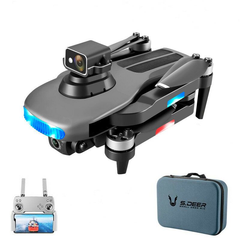 3 MAX GPS 5G WiFi FPV with 8K HD ESC Dual Camera 360 Obstacle Avoidance Optical Flow Brushless Foldable RTF Black