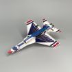 MinimumRC F16 All-moving Tail 250mm Wingspan KT Foam Pusher Micro RC Airplane KIT+MotorKIT+Motor