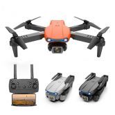 Mini WiFi FPV with 4K 720P HD Dual Camera Air Hovering 15mins Flying Foldable With Single CameraOne Battery Orange