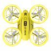 Mini Drone with ALtitude Hold Headless Mode 360 Rolling 10mins Flight Time LED Cool Lights Kids Toys One BatteryYellow