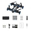 2-In-1 Land Air Dual Mode WiFi FPV with one 4K HD 480P Camera Altitude Hold Flying Car Battle 2.4G One BatteryYellow