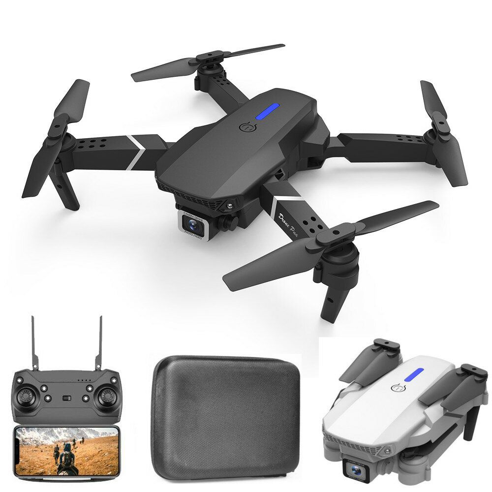 Mini WiFi FPV with 4K 720P HD Dual Camera Altitude Hold Mode Foldable With Single CameraOne BatteryWhite