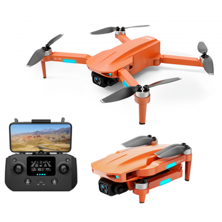 LYZRC L700 PRO 5G WIFI FPV GPS with 4K HD Camera Anti-shake Gimbal 25mins Flight Time Optical Flow Brushless One BatteryOrange