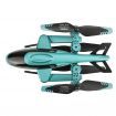 4DRC V10 2.4G 3.5CH APP Controlled Altitude Hold Super Large Alloy RC Helicopter RTFwithout Camera Blue with 1 Battery