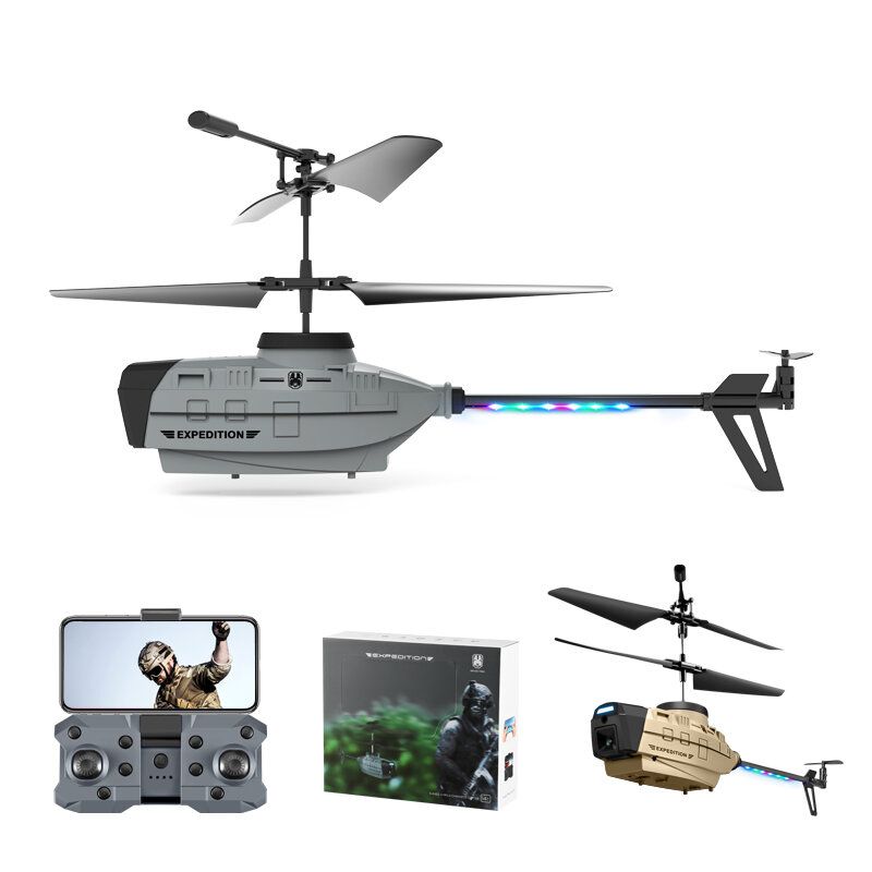 4K Dual Camera Air Gesture Obstacle Avoidance Intelligent Hover RC Helicopter RTFGray 4K Single Camerawith 1 Battery