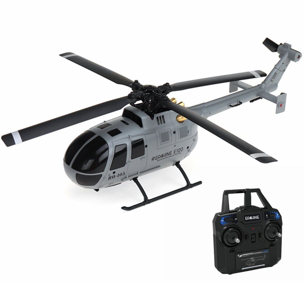 2.4G 4CH 6-Axis Gyro Optical Flow Localization Flybarless Scale RC Helicopter RTFMode 1 (Right Hand Throttle)with 2 Batteries