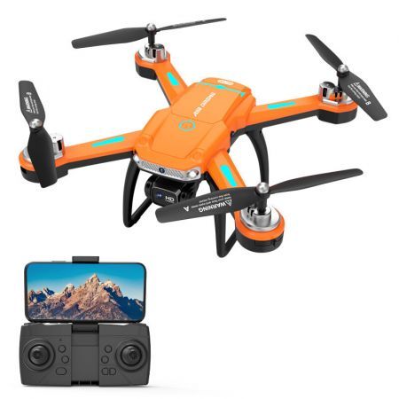 5G WiFi FPV with 8K ESC HD Dual Camera Obstacle Avoidance Optical Flow Positioning Dual Camera + Optical FlowOne BatteryOrange