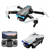 WIFI FPV with 4K HD Dual Camera 360 Obstacle Avoidance Optical Flow Positioning LED Light One Battery Black