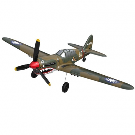 Fighter 400mm Wingspan 2.4GHz 4CH EPP 6-Axis Gyro One-Key U-Turn Aerobatic RC Airplane RTF for Trainer Beginner 3pcs batteries