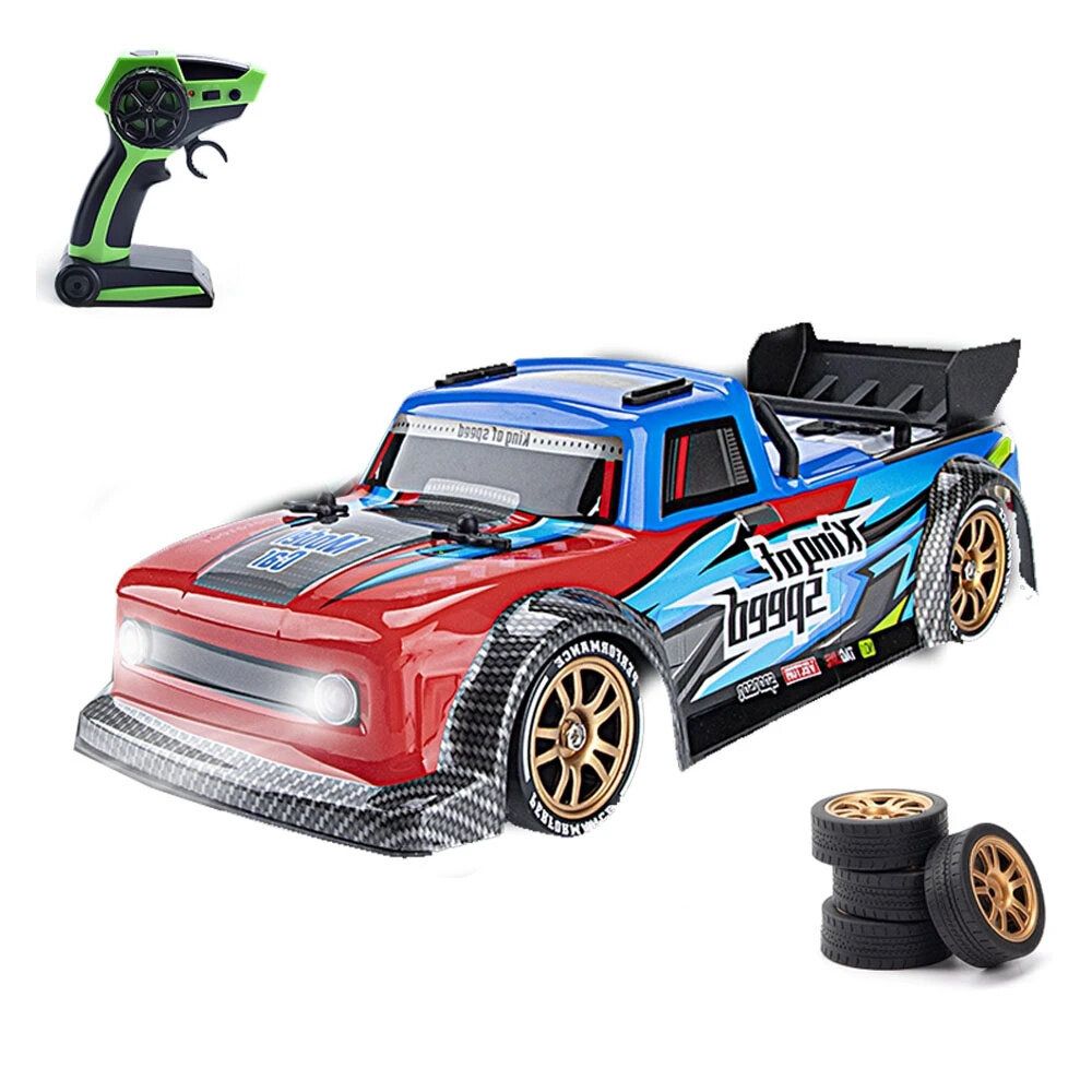 JJRC Q123 RTR 1/16 2.4G 4WD Spray Drift RC Car LED Light Full Proportional Short-Course Off-Road Truck Vehicles Models ToysGreen