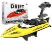 2.4G 4CH RC Boat High Speed LED Light Speedboat Waterproof 20km/h Electric Racing Vehicles Models Lakes Pools Green