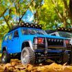 RTR 1/12 2.4G 4WD RC Car Rock Crawler LED Lights Off-Road Truck Full Proportional Vehicles Models One Battery Blue